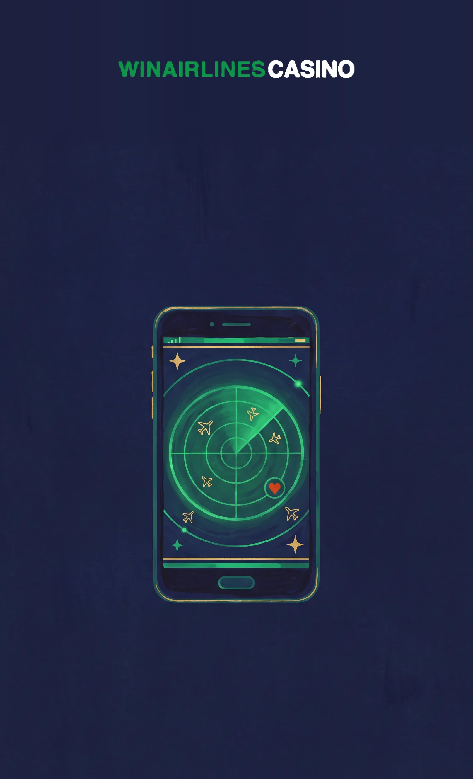 Win Airlines mobile casino illustration